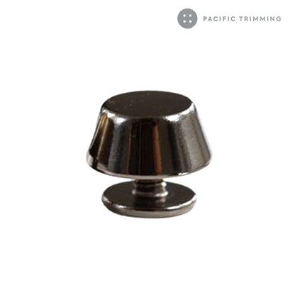 Bucket Shape Screw Back Bag and Purse Feet Multiple Colors Gunmetal