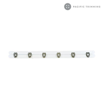 Spring Steel Corset Busk with Nickel Clasps