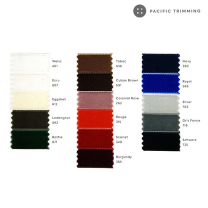 Double Face Velvet Ribbon Color Swatch