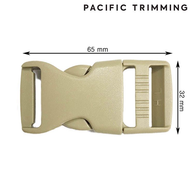 Side Release Plastic Webbing Buckle Multiple Colors