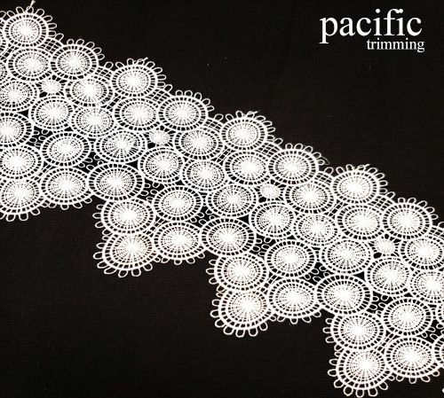 4.25 Inch Polyester Lace Trim White