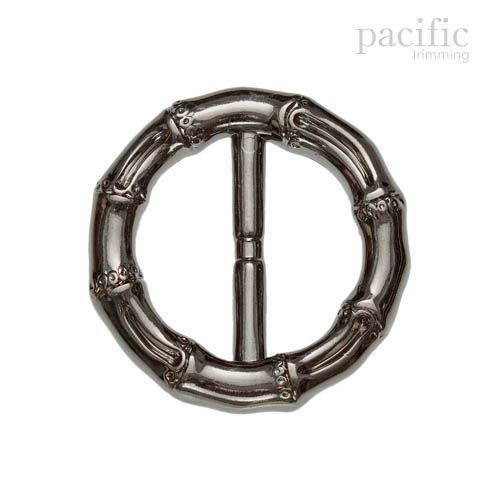 35mm Acrylic Bamboo Buckle Gunmetal